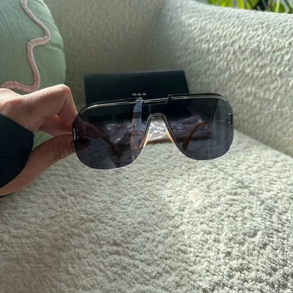 Fendi Gray Shield Sunglasses